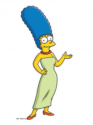 inspiration for Marge Simpson, from the animated series The Simpsons ...