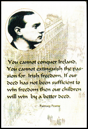 Padraig Pearse Wood Plaque