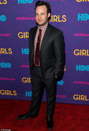 Standing Strong: Actor and writer Danny Strong wears red and grey for ...