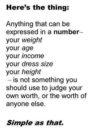 Your worth is not defined by numbers. #bodypositive #selflove