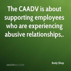 Body Shop - The CAADV is about supporting employees who are ...