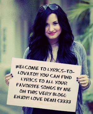 Demi Lovato lyrics blog(: