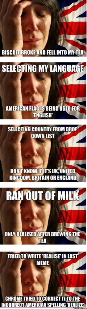 British First World Problems