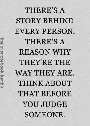 criticizing, judging, saying 