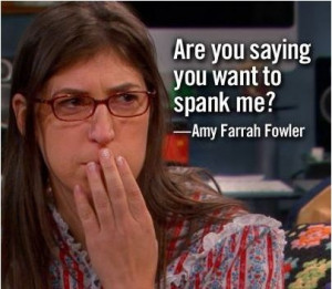 Haha! Another one of my favorite shows! Love Amy Farrah Fowler