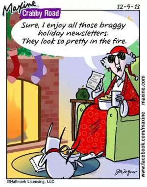 ... like there are more than chestnuts roasting in Maxine's fireplace