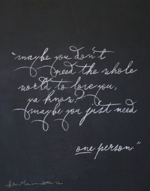 ... April 2012 Chalkboard drawing, Typography of Kermit the frog's quote