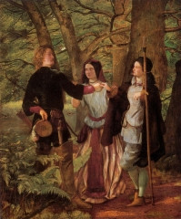 As You Like It; Orlando, Celia and Rosalind (1853) - Credit: Walter ...