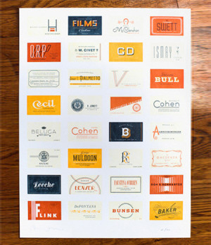 The Great Gatsby Business Cards Poster