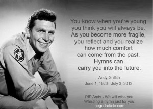 Andy Griffith tribute image by TheGodArticle.com via Facebook.