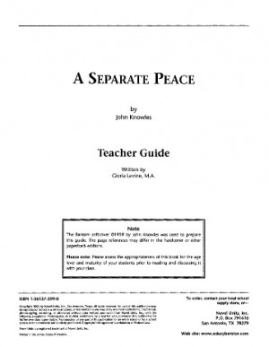 peace sparknotes southwest high school swhs swisd net a separate peace ...