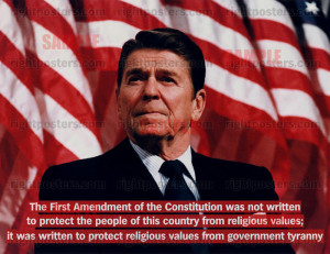 Ronald Reagan separation of church and state quote