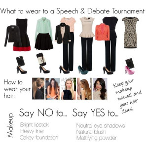 Speech team/ debate team outfits