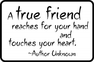 True Friendship Involves Action...