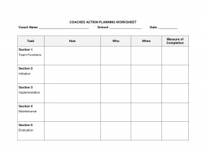 Action Plan Template Literacy Coach