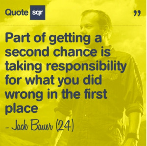 Part of getting a second chance is taking responsibility for what you ...