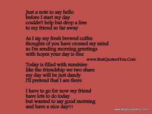 hello pictures and quotes just a note to say hello before i start my ...