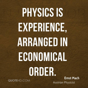 Ernst Mach Experience Quotes