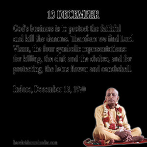 Srila Prabhupada Quotes For Month December 13
