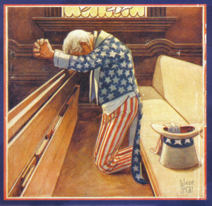 UNCLE SAM PRAYING