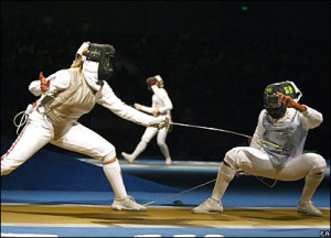 has the United States 39 Erinn Smart in trouble in the individual foil