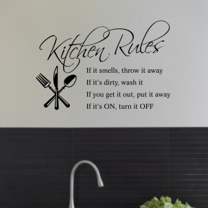 ... House Rules Removable Wall Sticker Vinyl Decal Wall Art Home Decor