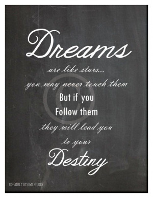 Chalk Art Inspirational Quote - Downloadable Print - Dreams - Instant ...