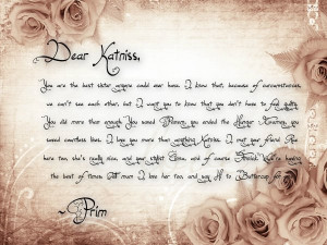 Dear... ~Prim to Katniss~ *Mockingjay Spoilers* by 1997Skittlz