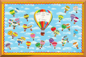 Balloon Bulletin Board - #classroom #bulletinboard design #teachers ...