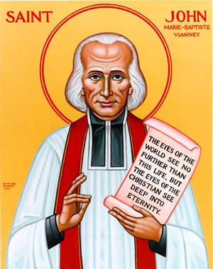 my patron saint for next year 2009 is st john vianney the cure d ars ...