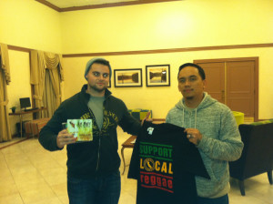 Justin Freitas meeting with Vince Pena for the Haiyan Fundraiser ...