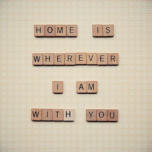 Scrabble art print - love quote - wall art - Valentines Day - home is ...