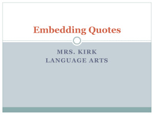 Embedding+quotes