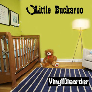 Little buckaroo horseshoe Family Vinyl Wall Decal Mural Quotes Words ...