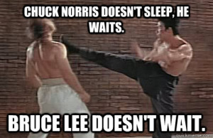 Bruce Lee vs Chuck Norris memes | quickmeme