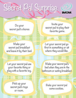 iMOM’s Secret Pal Surprises So great to encourage kindness between ...