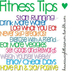 Fitness tips...