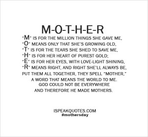 Happy Mother’s Day Quotes 2014~