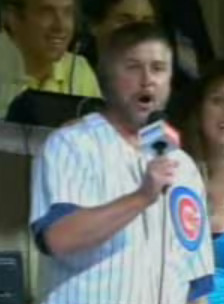 William Petersen Singing at CUBS 7th Inning Stretch