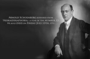 Bizarre composer fact for today: Arnold Schoenberg suffered from ...