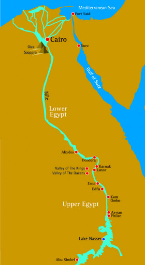 River Nile Map image