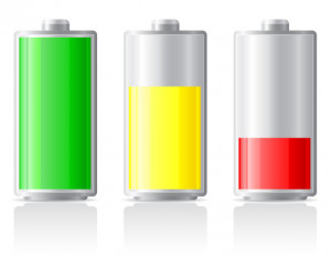 Icons Charge Battery Vector Illustration