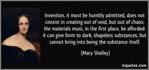 More Mary Shelley Quotes