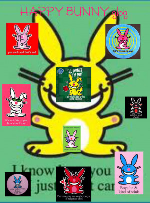 Happy Bunny Birthday Quotes For - happy bunny posters.