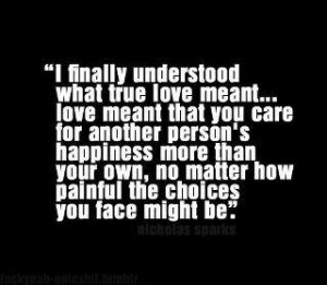 Finally Understood What True Love Meant Love Meant That You Care For ...