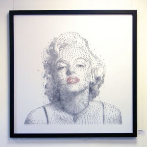 Marilyn Monroe, Portraits Nails on Canvas on imgfave