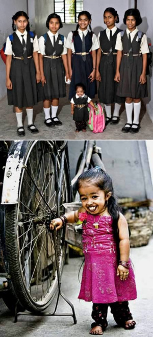 Jyoti Amge (World's Smallest Girl) - 1ft 11in