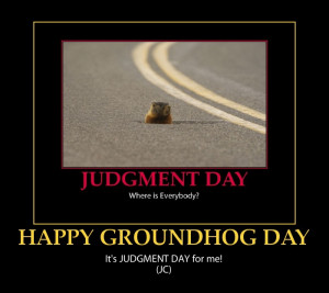 Happy Groundhog Day Funny Poster