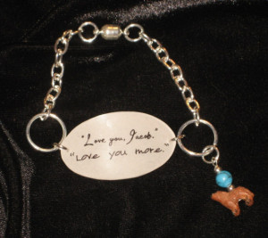 SALE Twilight Quote Bracelet - Love you, Jacob...