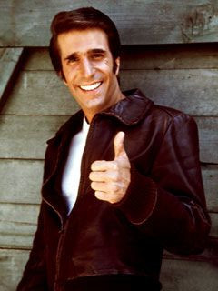 Fonzie.. love the fonz!!!!! you know networks thought the leather ...